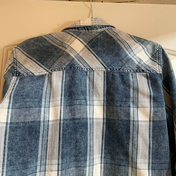 GARAGE boyfriend fit SIZE S. women. Button down SHIRT. Western vintage. - Picture 10 of 10